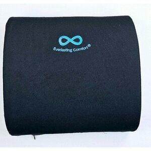 Everlasting Comfort Orthopedic Black Seat Cushion Memory Foam Tailbone Back Pain